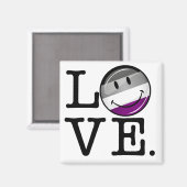 Flag für die asexuelle Liebe Magnet (Vorderseite/Rückseite)