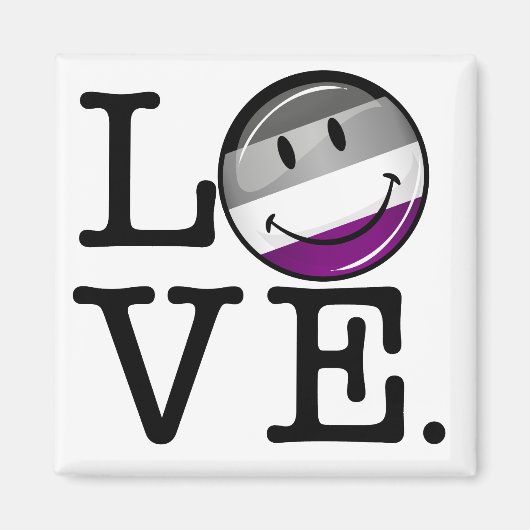 Flag für die asexuelle Liebe Magnet (Vorne)