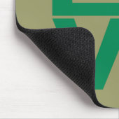 Flag für die grüne LIEBE Nigerias Mousepad (Ecke)