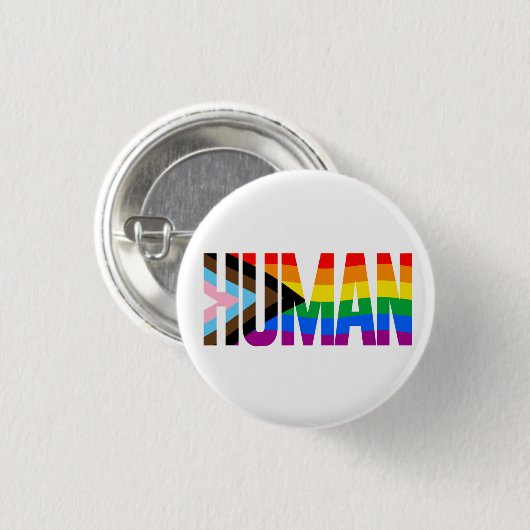 Flag für die Inklusivität Button (Vorne & Hinten)
