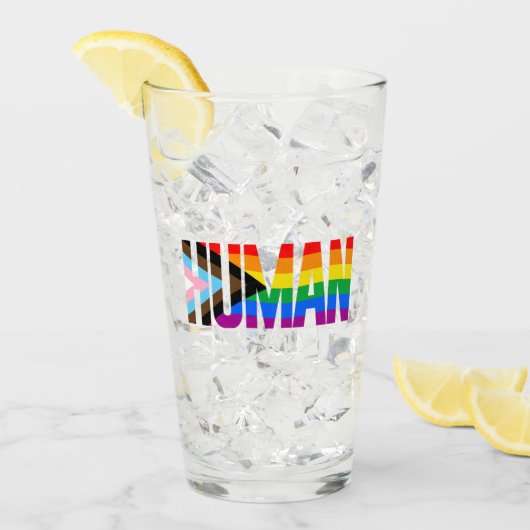 Flag für die Inklusivität Glas (Vorderseite Ice)