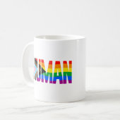 Flag für die Inklusivität Kaffeetasse (Vorderseite Links)