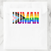 Flag für die Inklusivität Rechteckiger Aufkleber (Tasche)