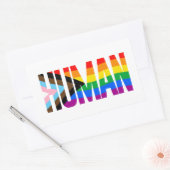 Flag für die Inklusivität Rechteckiger Aufkleber (Umschlag)