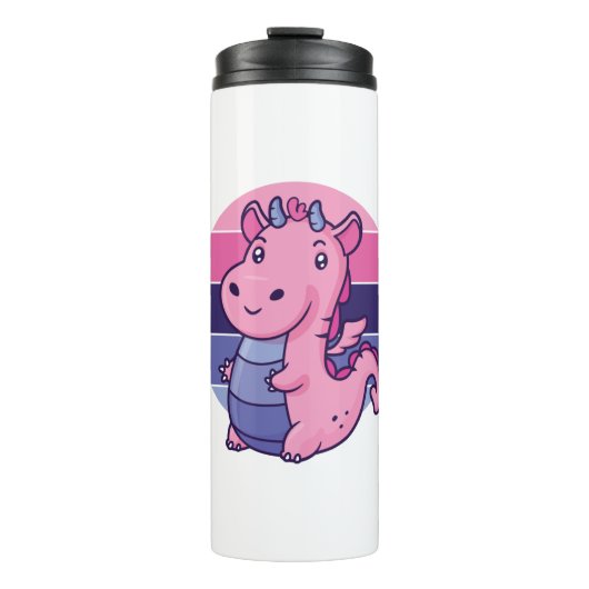 Flag für die Omnisexual-Dragon-Omnisexualität Thermosbecher (Vorderseite)