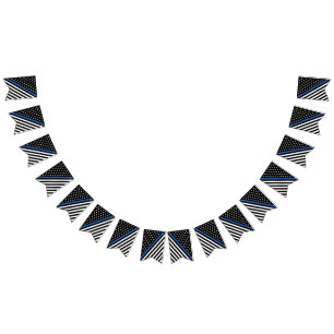 Flag für die Rechtsdurchsetzung in der "blauen Lin Wimpelkette