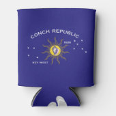 Flag für die Republik Key West Conch Dosenkühler (Vorderseite)