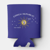 Flag für die Republik Key West Conch Dosenkühler (Rückseite)