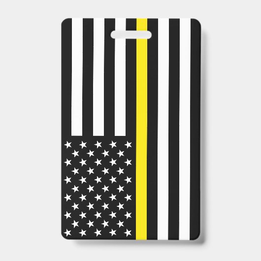 Flag für dünne gelbe Linie Ausweis (Vorderseite)