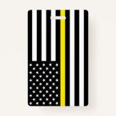 Flag für dünne gelbe Linie Ausweis (Vorderseite)