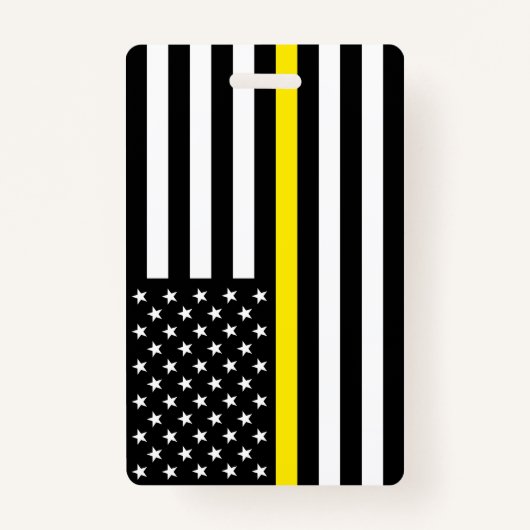 Flag für dünne gelbe Linie Ausweis (Vorderseite)