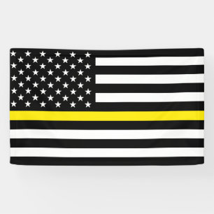 Flag für dünne gelbe Linie Banner