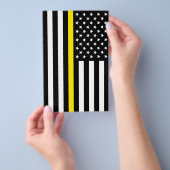 Flag für dünne gelbe Linie Flyer (Handgriff)