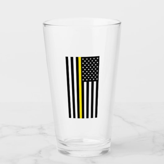 Flag für dünne gelbe Linie Glas (Vorderseite)