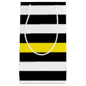 Flag für dünne gelbe Linie Kleine Geschenktüte (Vorderseite)
