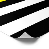 Flag für dünne gelbe Linie Poster (Ecke)