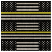 Flag für dünne gelbe Linie Stoff (Nahaufnahme)