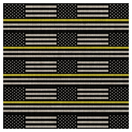 Flag für dünne gelbe Linie Stoff (Muster)