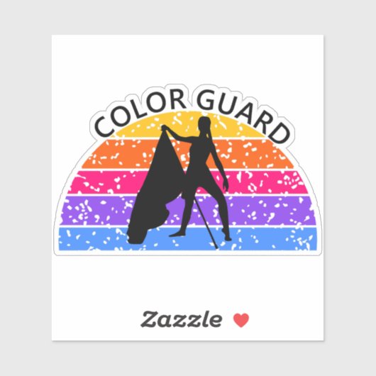 Flag für eine gestörte Farbsicherung - hell Aufkleber (Blatt)