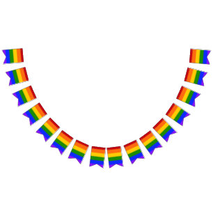 Flag für Fallende Gay Pride v2 Wimpelkette