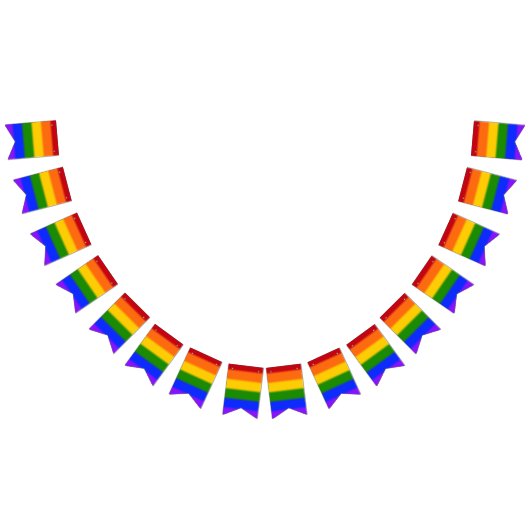 Flag für Fallende Gay Pride v2 Wimpelkette (Alle)