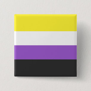 Flag für feste, nicht binäre Pride Button