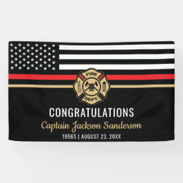 Flag für Feuerwehrruhestandsabteilung Banner