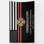 Flag für Feuerwehrruhestandsabteilung Banner (Vertikal)