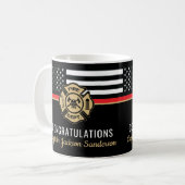 Flag für Feuerwehrruhestandsabteilung Kaffeetasse (Vorderseite Links)