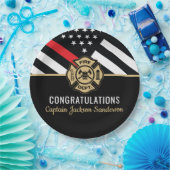 Flag für Feuerwehrruhestandsabteilung Pappteller (Party)