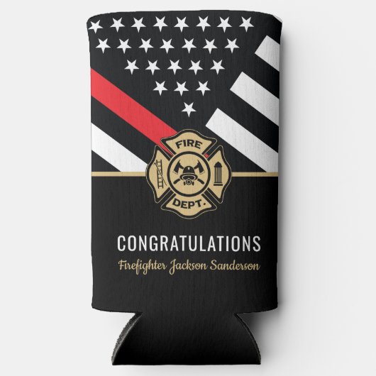 Flag für Feuerwehrruhestandsabteilung Selters Dosenkühler (Vorderseite)