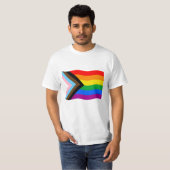 Flag für Fortschritt beim Wellenreiten T-Shirt (Vorne ganz)