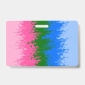 Flag für Funky Trippy, benutzerdefinierbar, Omniro Ausweis (Rückseite)