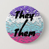 Flag für Funky Trippy Ripply Groovy Multisexual Pr Button (Vorderseite)