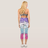 Flag für Funky Trippy Ripply Groovy Multisexual Pr Capri Leggings (Rückseite)