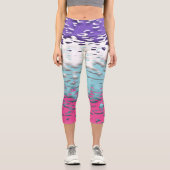 Flag für Funky Trippy Ripply Groovy Multisexual Pr Capri Leggings (Vorderseite)
