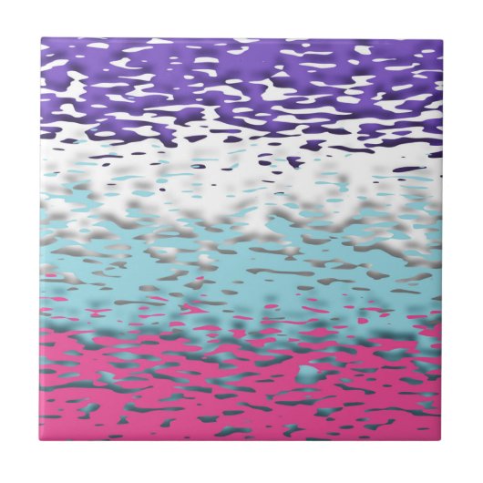Flag für Funky Trippy Ripply Groovy Multisexual Pr Fliese (Vorderseite)