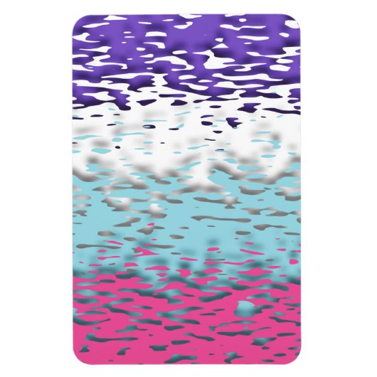 Flag für Funky Trippy Ripply Groovy Multisexual Pr Magnet (Vertikal)