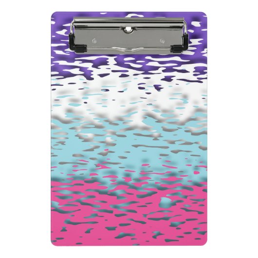 Flag für Funky Trippy Ripply Groovy Multisexual Pr Mini Klemmbrett (Vorderseite)