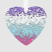 Flag für Funky Trippy Ripply Groovy Multisexual Pr Ornament (Vorderseite)