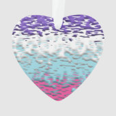Flag für Funky Trippy Ripply Groovy Multisexual Pr Ornament (Rückseite)