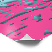 Flag für Funky Trippy Ripply Groovy Multisexual Pr Poster (Ecke)
