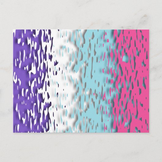 Flag für Funky Trippy Ripply Groovy Multisexual Pr Postkarte (Vorderseite)
