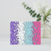 Flag für Funky Trippy Ripply Groovy Multisexual Pr Postkarte (Stehend Vorderseite)