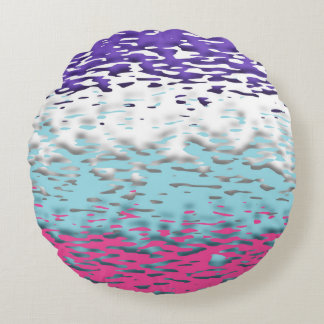 Flag für Funky Trippy Ripply Groovy Multisexual Pr Rundes Kissen