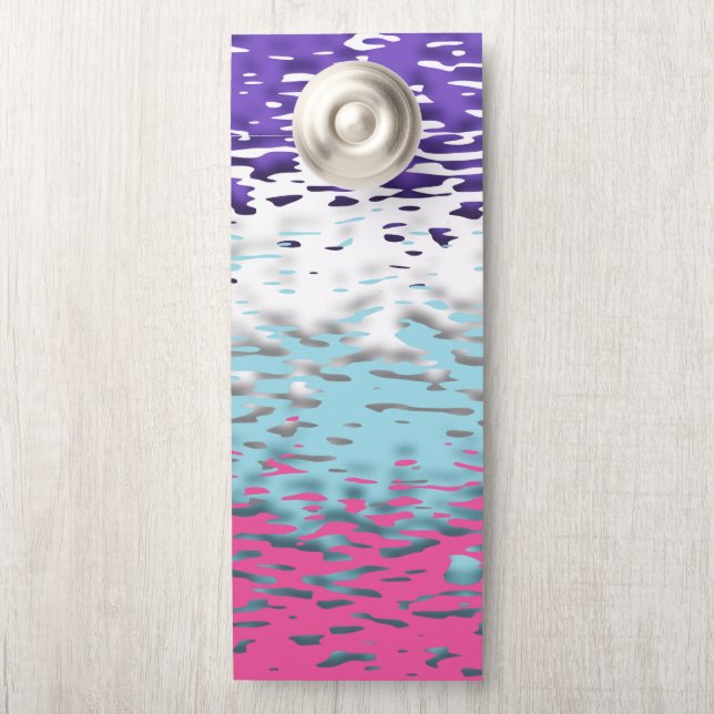 Flag für Funky Trippy Ripply Groovy Multisexual Pr Türanhänger (Auf Knauf)