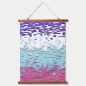 Flag für Funky Trippy Ripply Groovy Multisexual Pr Wandteppich Mit Holzrahmen (Vorderseite 3)