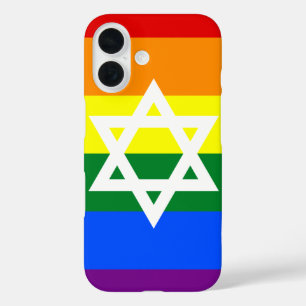 Flag für Gay Jewish Pride iPhone 16 Hülle
