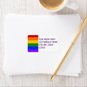 Flag für Gay Pride Adressaufkleber (Insitu)