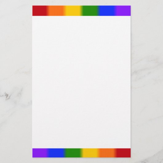 Flag für Gay Pride Briefpapier (Vorderseite)